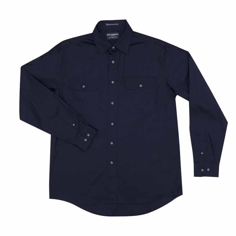Just Country Men's Work Shirt 'Evan' 100% Cotton Full Button Long ...