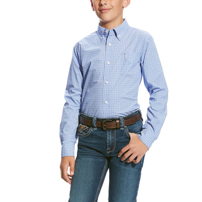 Ariat Boy s Shirt Painton Print Muscari 10023539 CLEARANCE