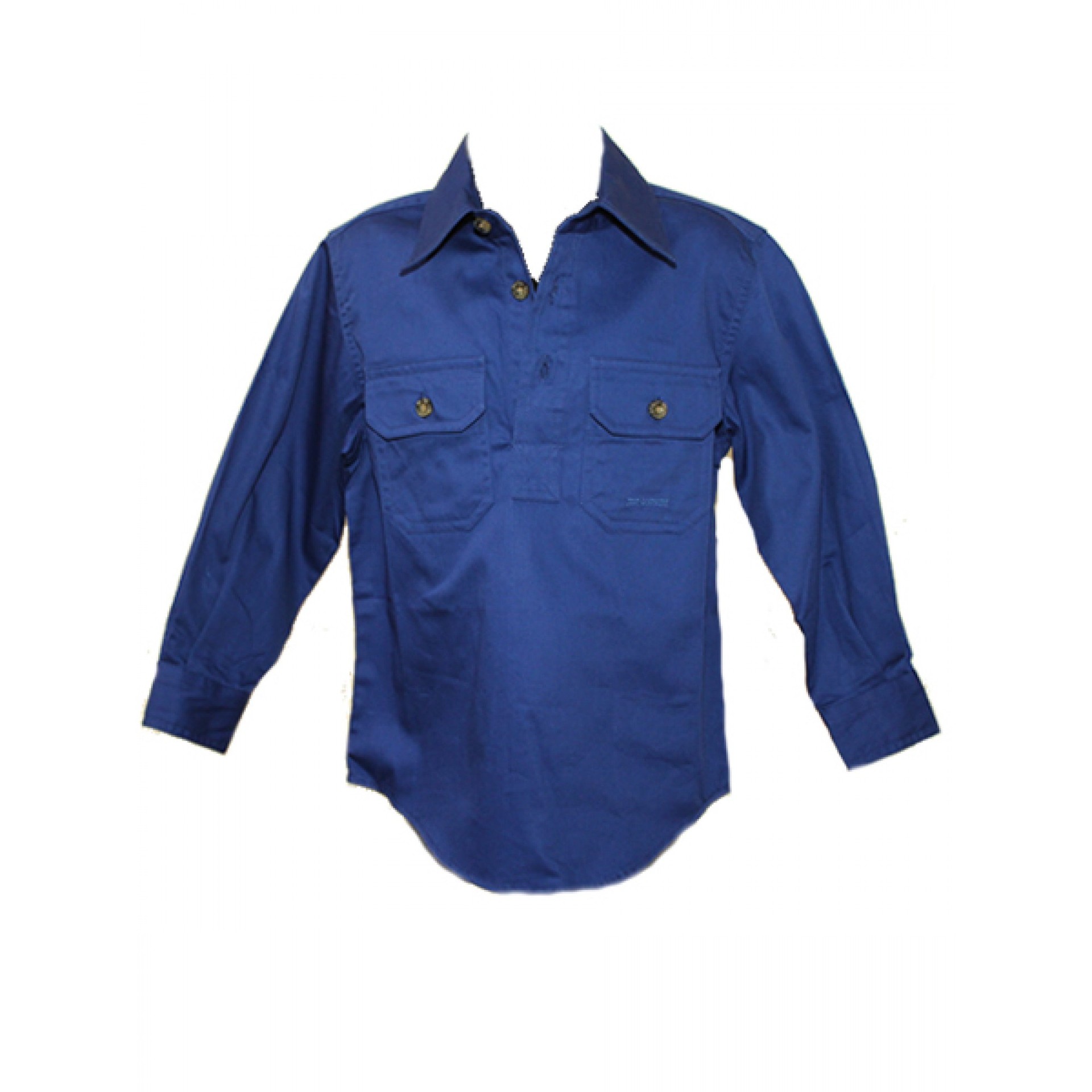 Just Country Boy's Work Shirt 'Lachlan' 100% Cotton 1/2 Button Long ...