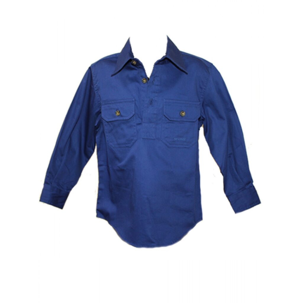 Just Country Men's Work Shirt 'Cameron' 100 Cotton 1/2 Button Long
