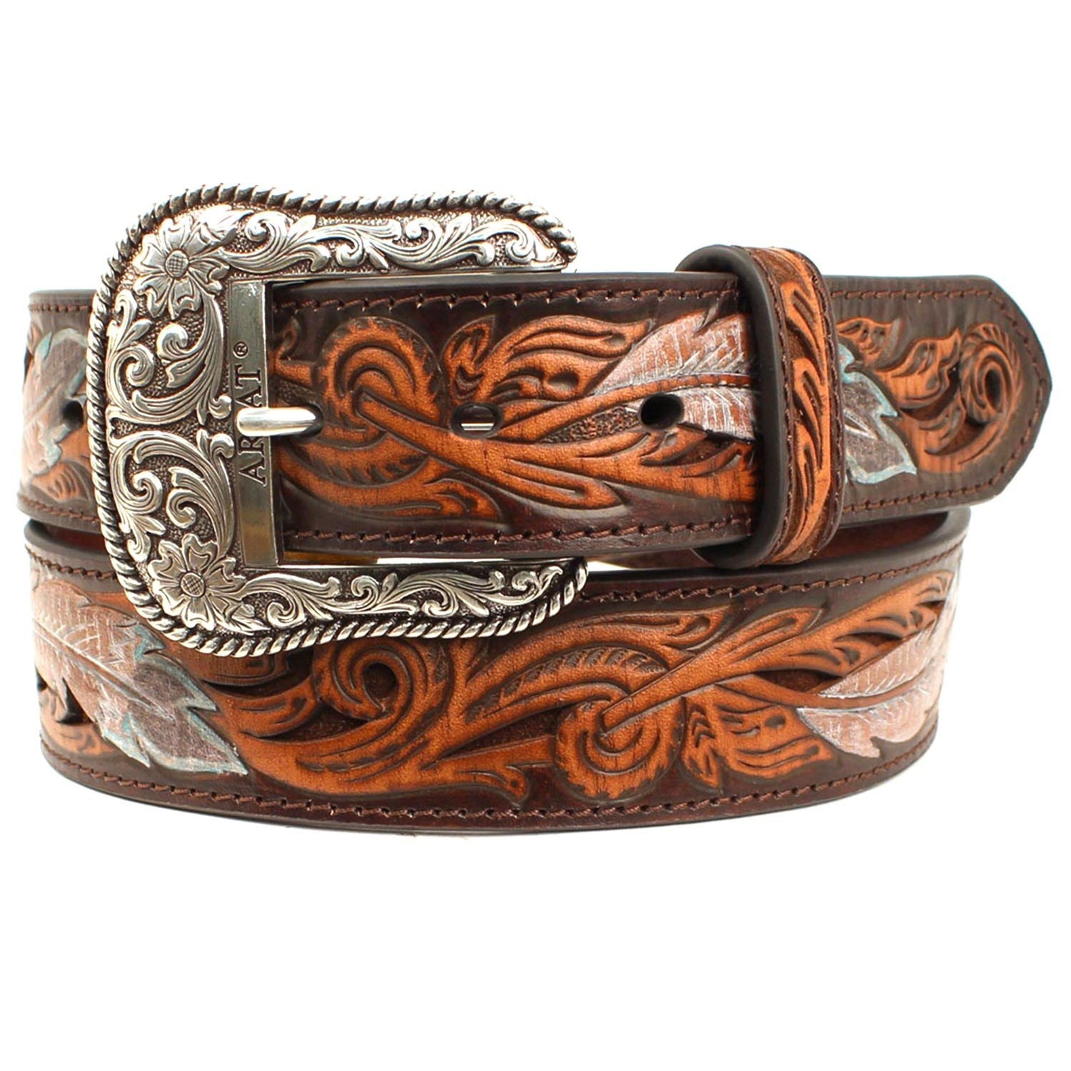 Akubra Men's Belt 'Koala' Brown Leather With Knife Pouch Pakenham Western