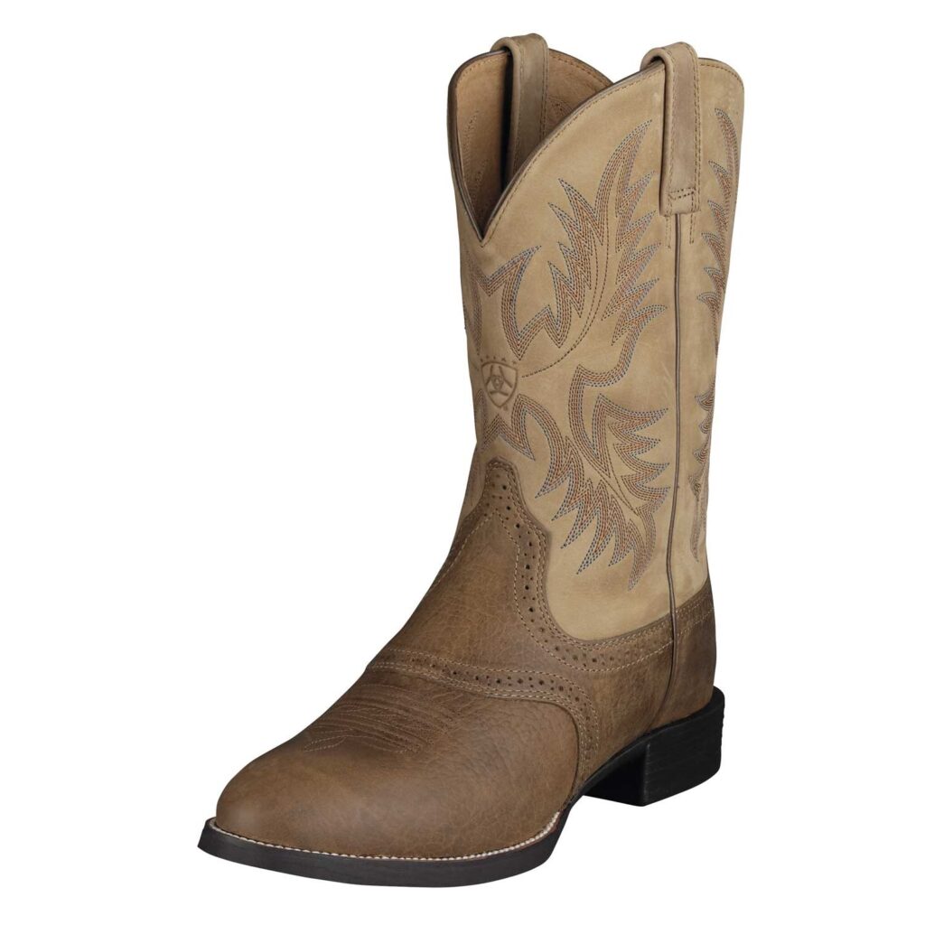 Ariat Men's Boots 'Heritage Stockman' Tumbled Brown/Beige 10002247