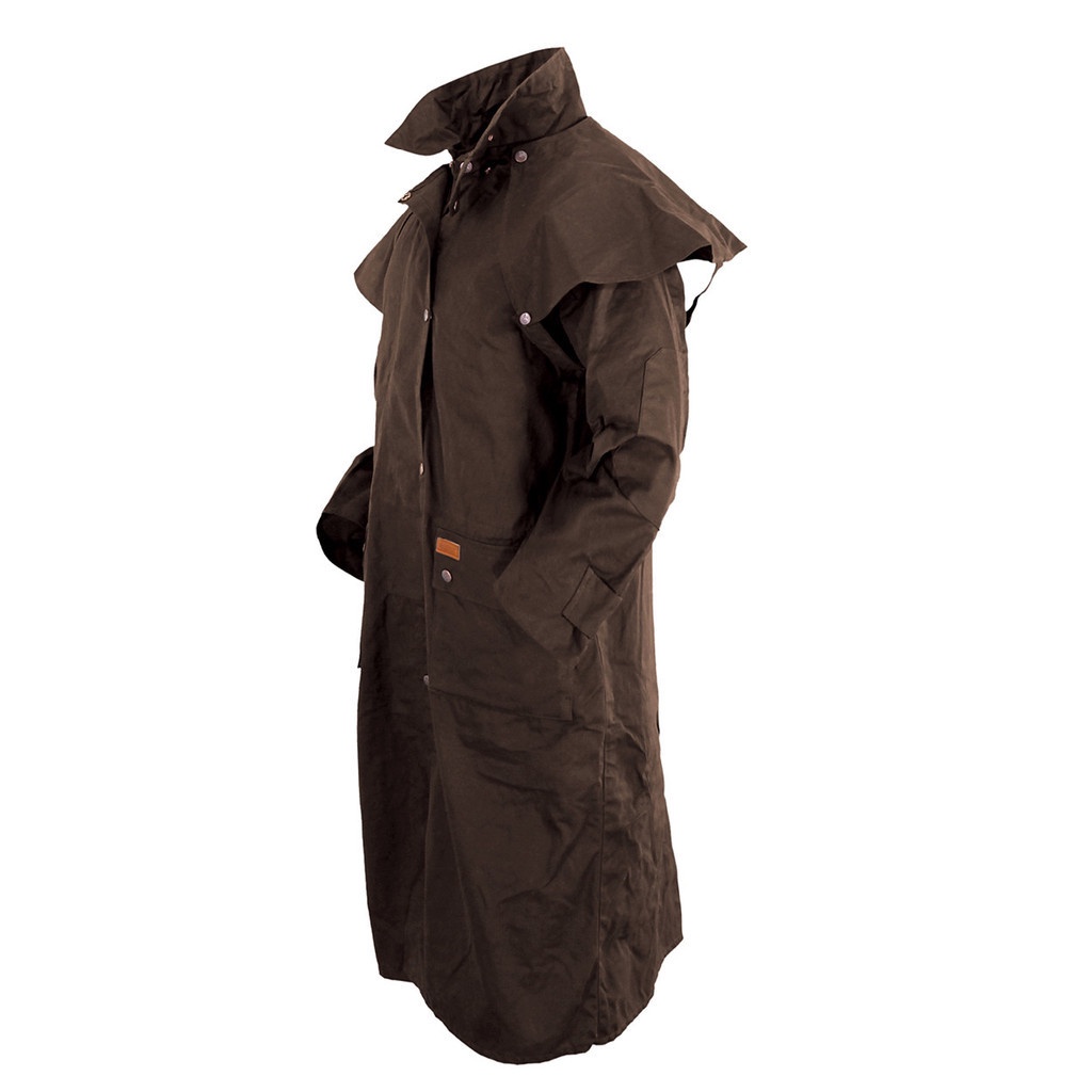 Outback Trading Oilskin Low Rider Duster - Black