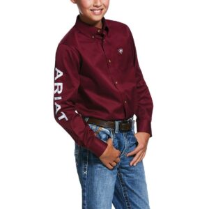 Ariat Boy's Fishing Shirt Cattle Herd 4001CLSP