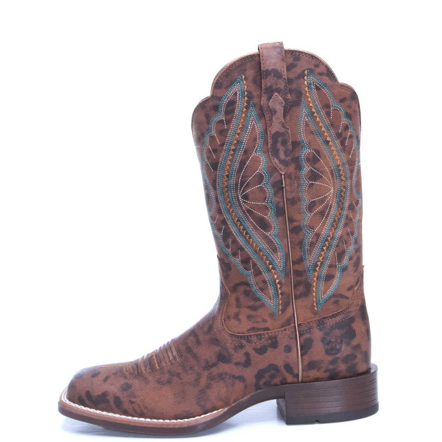 leopard ariat boots