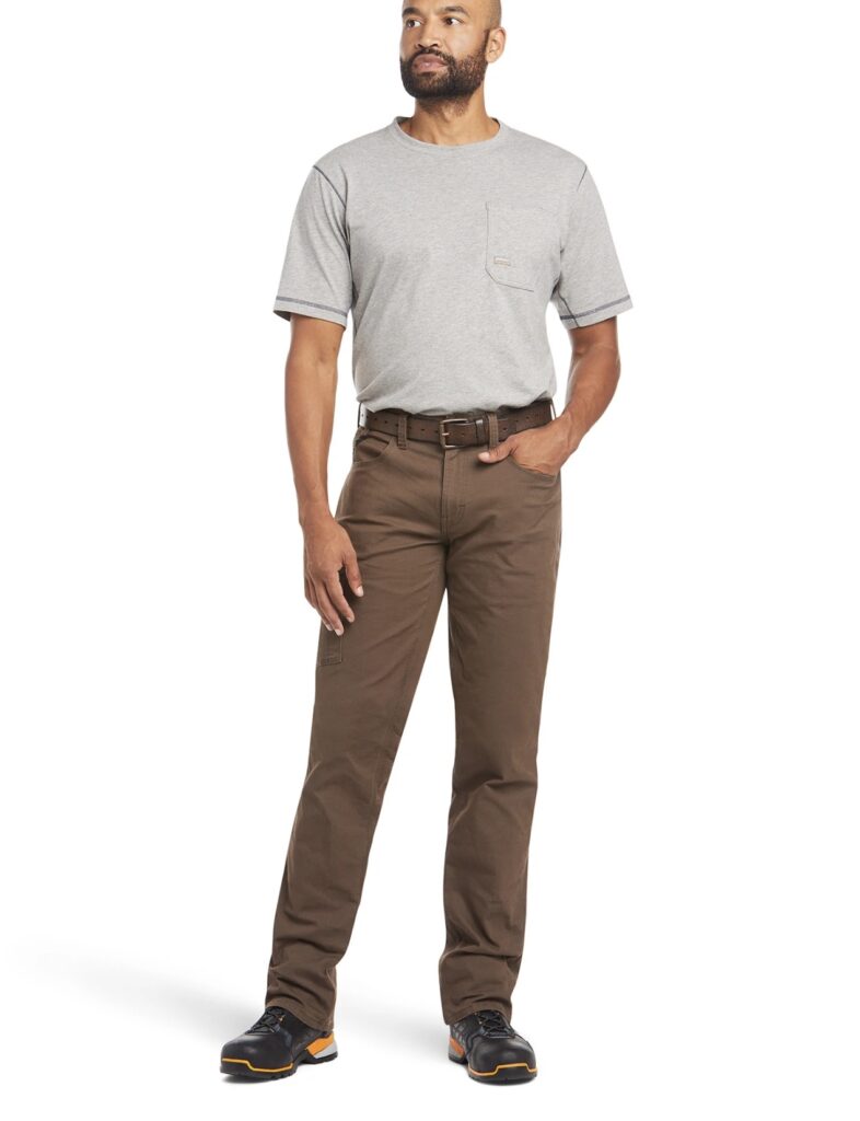 ARIAT Pantaloni M4 Da Uomo – Vita Bassa Elasticizzati, Modello Stockton, Gamba Dritta Impilabile
