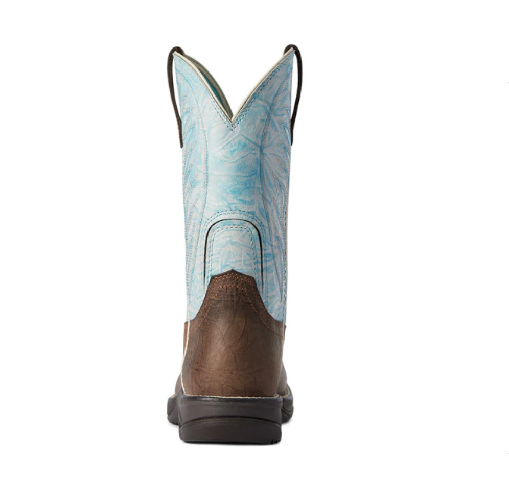 Ariat Women s Boots Anthem 2.0 Crackled Mahogany Ombre Blue 10038331 CLEARANCE