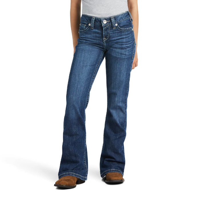 Ariat Girl's Jeans 'REAL Darling' Flare Irvine 10039857 | Pakenham Western