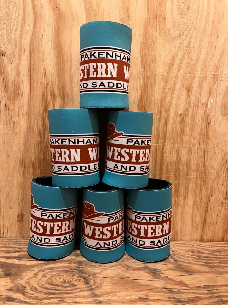 Pakenham Western Wear & Saddlery Stubby Cooler Turquoise Pakenham Western