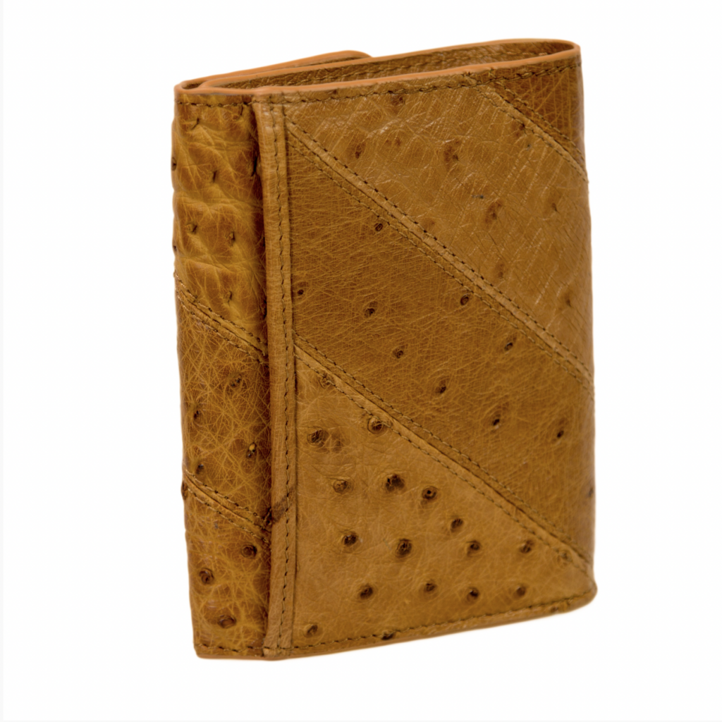 Brigalow Men's Wallet Ostrich Leather Tan 5040 Pakenham Western