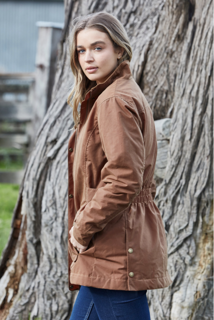 Burke & Wills Women's Darling Jacket Dark Camel WDARLJDC CLEARANCE