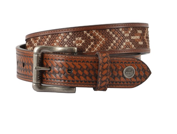 Wrangler Men's Belt 'Mason' Leather Tan | Pakenham Western