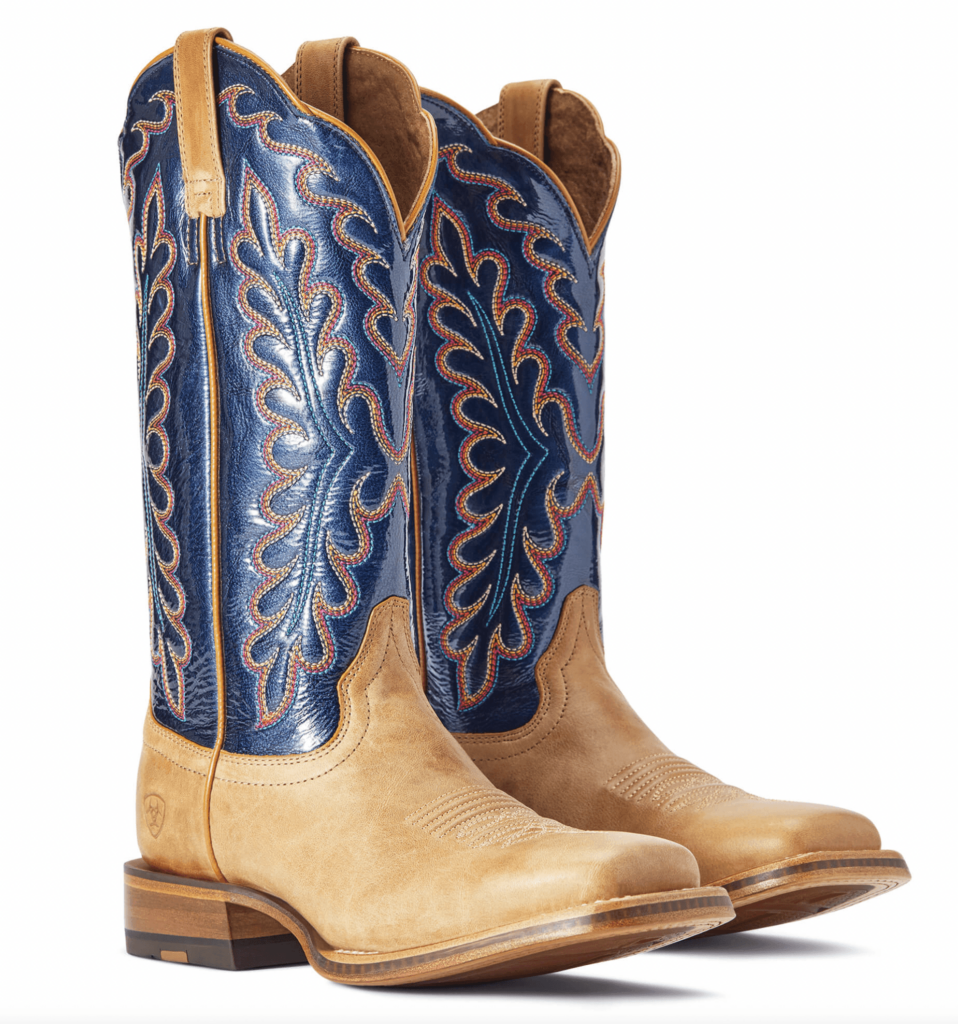 Ariat Women's Boots Darbie Flaxen/Navy Patent 10042388 Pakenham Western