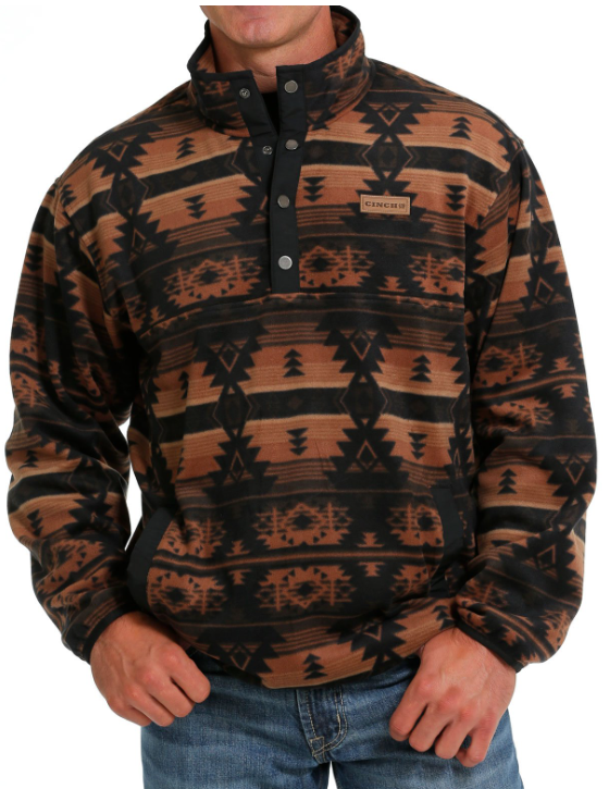 Aztec print hotsell fleece pullover