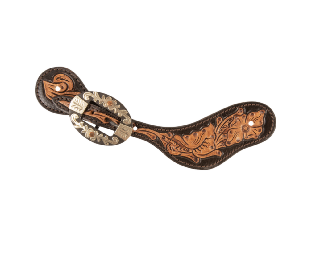 New! Cashel Cowboy Guns & Roses Spur Straps main image 0