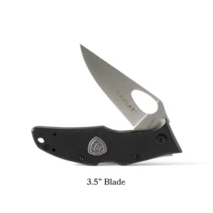 Ariat Knife Folding Plain 3.5" Blade Black A710012701L