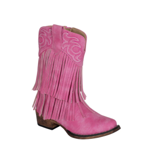 Roper Girl's Boots Toddler Rickrack Pink 09-017-1566-3625