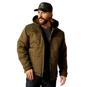 Ariat Men's Hooded Jacket Insulated Crius Relic Heather
