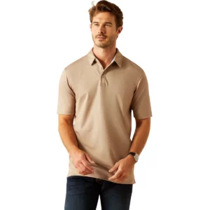 Ariat Men's Polo 'Shaldon' Silken Brown Heather 10054625