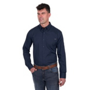 Wrangler Men's Shirt 'Brad' Long Sleeve Navy X5S1155359