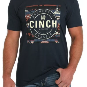 Cinch Men's T-Shirt 'Authentic' Navy MTT1690674 NAV