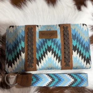 Wrangler Wallet Southwestern 'Nevada' Blue X5S2914WLT