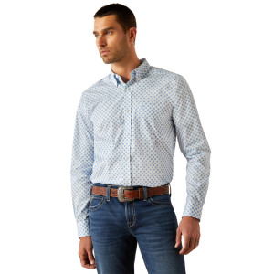 Ariat Men's Shirt 'Booker' WF Fitted Blue 10054662
