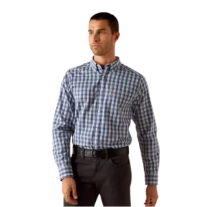 Ariat Men's Shirt 'Bronson' WF Fitted Blue 10054664