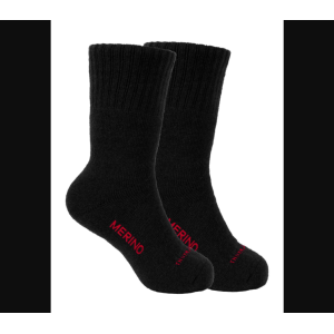 Thomas Cook Socks Merino Logo Twin Pack Black TCP1983SOC