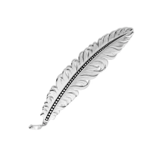 Montana Silversmiths Hat Feather Silver HF4059BK