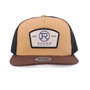 Roper Trucker Cap 'Logo Patch' Brown/Tan/Black 77501807