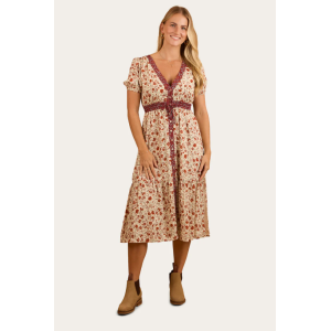 Ringers Western Women's Dress 'Twyla' Midi Dress Off White 224079RW-OWH