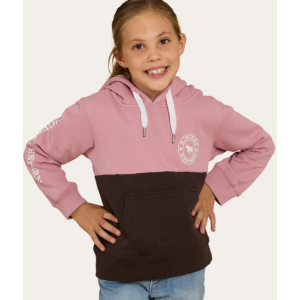 Ringers Western Girl's Hoodie 'Oakey' Rosey/Charcoal 323008RW-RSY/CHC