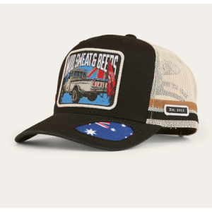 Ringers Western 'Mud Sweat Beers' Trucker Cap Black/Maroon 424032RW