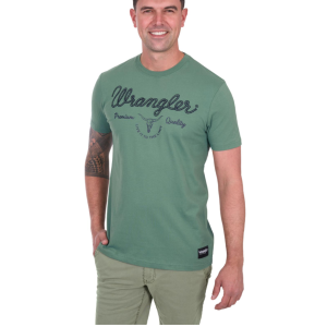 Wrangler Men's T Shirt 'Arthur' Short Sleeve Sage X5S1557391