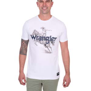Wrangler Men's T Shirt 'Lance' Short Sleeve White X5S1557393