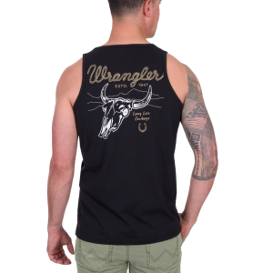 Wrangler Men's Singlet 'Damon' Black X5S1578396