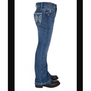 Pure Western Girl's Jeans 'Pam' Bootcut Retro Blue PCP5213147