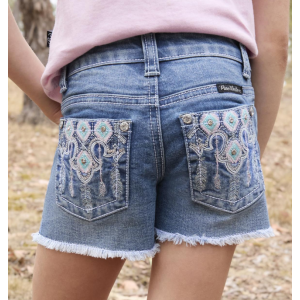 Pure Western Girl's Shorts 'Bailey' Retro Blue PCP5305149