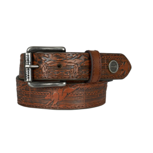 Wrangler Boy's Belt 'Bobbie' Leather Tan X5S7979BLT