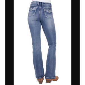 Pure Western Women's Jeans 'Jemma' High Rise Boot Cut 30" Leg Moonshine PCP2213240