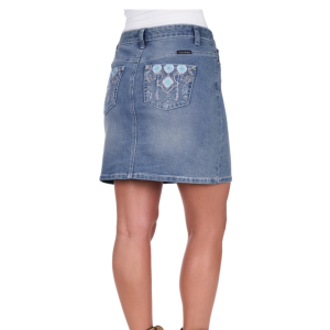 Pure Western Women's Skirt 'Bailey' Denim Summer Sky PCP2407131