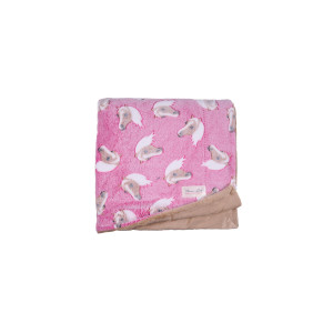 Thomas Cook Snuggle Rug 'Horse' Pink