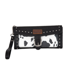 Wrangler Wallet 'Cow Print' Black/Dark Tan X5S2928WLT