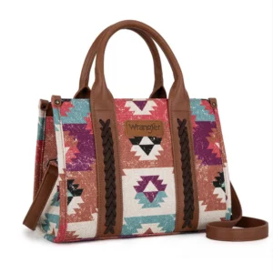 Wrangler Women's Crossbody Bag 'Zena Aztec' Natural/Pink/Coffee X5S2927BAG
