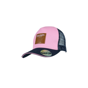 Wrangler Women's Trucker Cap 'Andy' HP Ponytail Navy/Pink X5S2939CAP