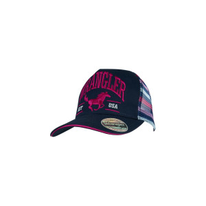 Wrangler Women's Trucker Cap 'Eliza' HP Ponytail Navy/Pink X5S2940CAP