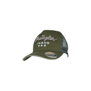 Wrangler Women's Trucker Cap 'Piper' HP Ponytail Olive X5S2942CAP