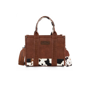 Wrangler Bag Crossbody 'Cow Print' Dark Tan/Black X5S2955BAG