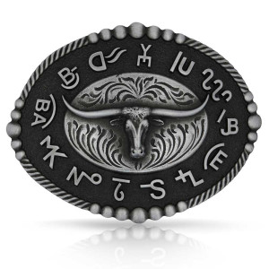 Montana Silversmiths Attitude Belt Buckle 'Branded Legacy' A542S